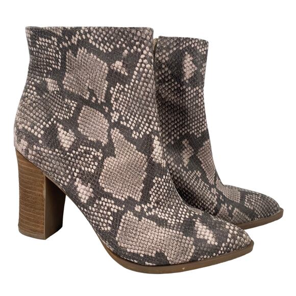 Carlos Santana Lydia Snakeskin Booties Size 7.5 - Picture 2 of 9